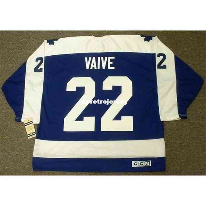 

Wholesale Mens Rick Vaive 1984 Ccm Vintage Cheap Retro Hockey Jersey, Blue