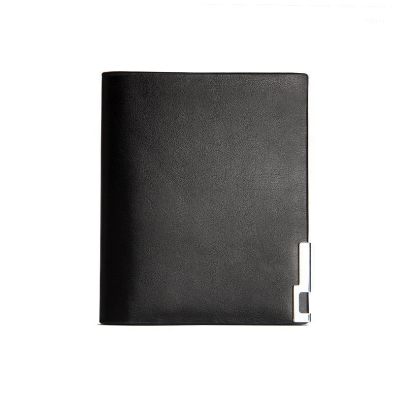

Wallets Baellerry Men Wallet Luxury Leather Ultra-thin Iron Edge Youth Slim Short Card Pack Purse Id Bank Holder, Black vertical