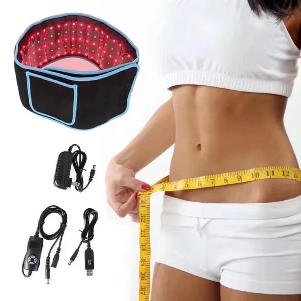 Portable 660nm 850nm infrared physical laswr belt red light therapy wrap laser 360 body shape slimming lipo belts laser