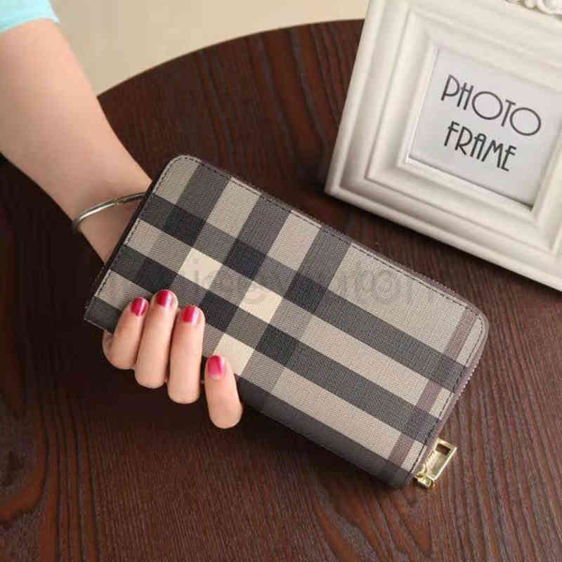 

Leather Long Card cc Wallet Designer Mini Hand Long Wallet Zipper Mobile Phone Mens and New Fashion Business Womens Old Flower Multi Card Bag Bag, Apricot beige stripe