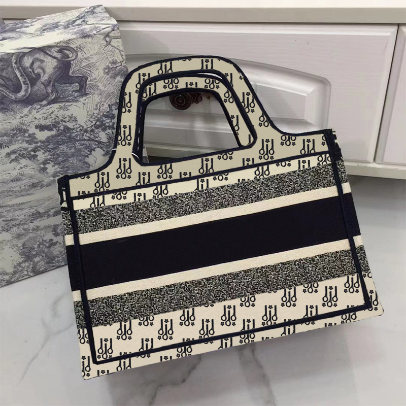 Mini Canvas Shoping Bag 5A sac à main d'origine de la lettre de fourre-tout de concepteur de qualité unique broderie jacquard tissu de haute qual