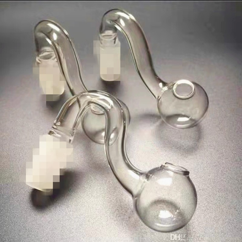 

thick Glass Oil Burner 10mm 14mm 18mm male Female Clear pipes quartz banger Nail for oil rigs glass bongs smoking adapte