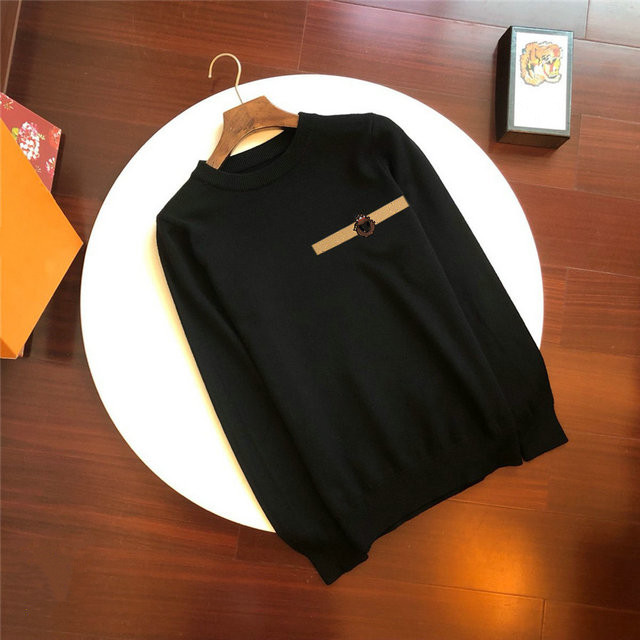 

Fashion Designer Men Letter Embroidery Pattern Sweater T shirt Street wear hat Pullover Crew Neck Long Sleeve Knited Sweaters Jumper For Mens without hoodies