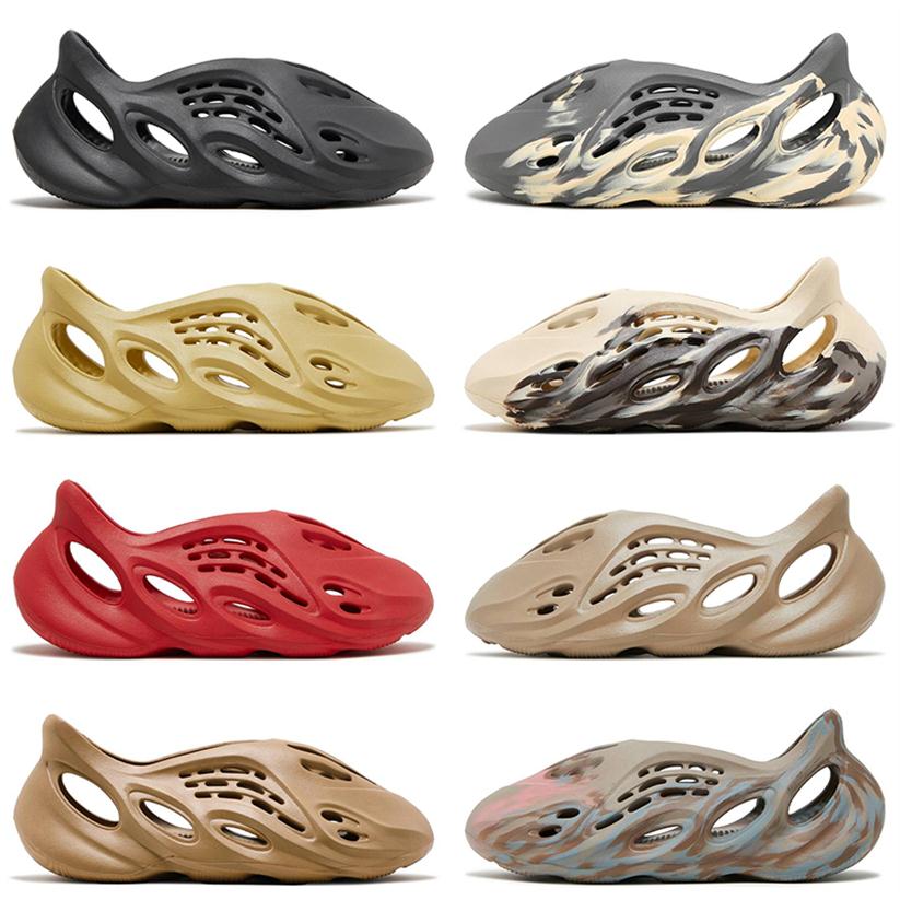 

2022 Designer Slippers Women Mens Platform Sandals Foam Slides Onyx Sulfur Cream Clay Moon Grey Ochre Mist Enflame Runners Sneaker252G, D31 white 36-47