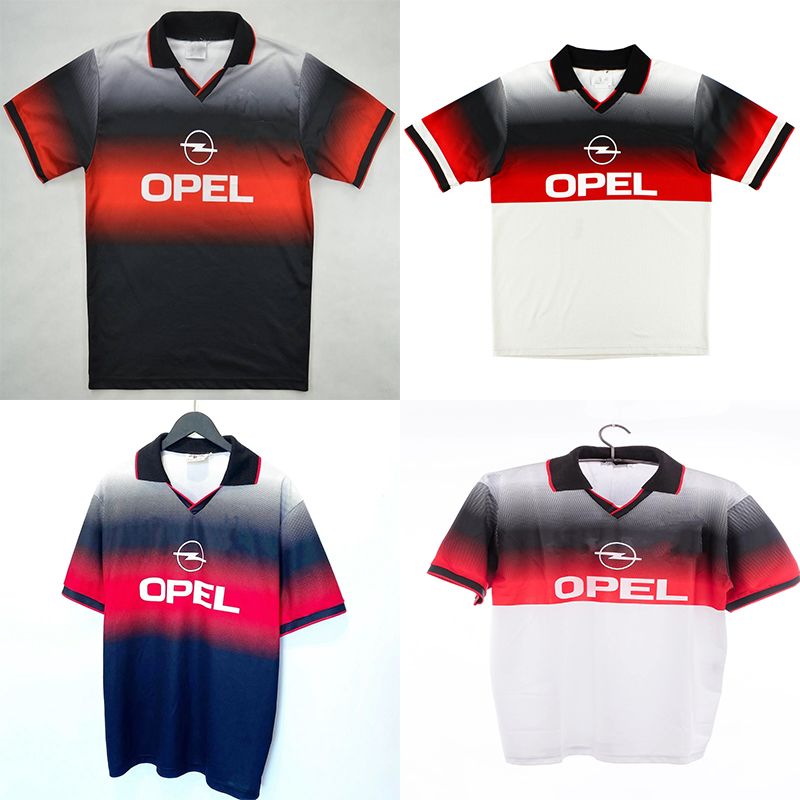 

95 96 97 Soccer Jerseys Milan Training Shirt BAGGIO MALDINI WEAH Prematch Jersey For Men, 95/97 black red