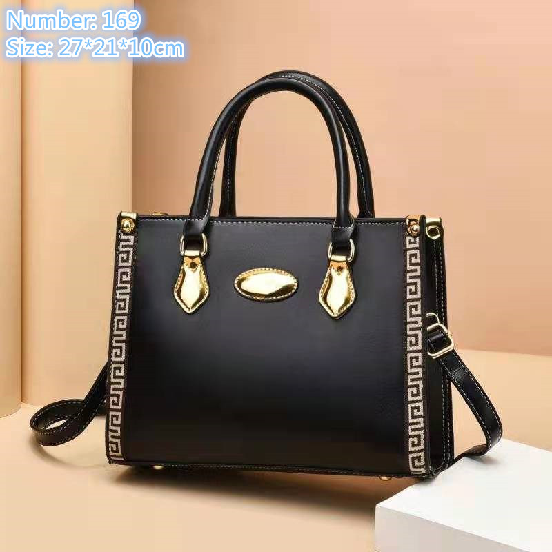 

Wholesale ladies leather shoulder bags with large capacity and three layers of interlayer fashion tote bag with street printing handbag golden buckle backpacks