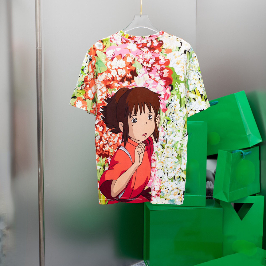 

Top quality European brand designer Fashion T Shirts For Men Tops Letter Joint printing Mens Womens Clothing Short Sleeved Tshirt Tees E4, Multi