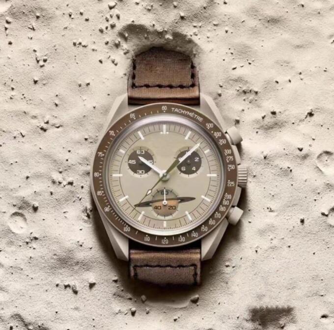 

U1 Bioceramic Planet Moon Mens Watches Full Function Quarz Watch Mission To Mercury 42mm Nylon Luxury Chronograph Watch Limited Edition Master Wristwatches, Water proof 50m