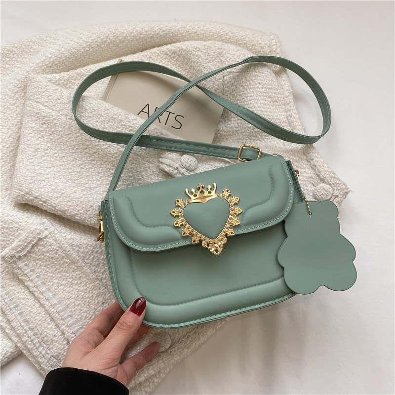 

HBP Package bag heart shaped lock sensation leisure day crossbody cute handbags women purses, Black