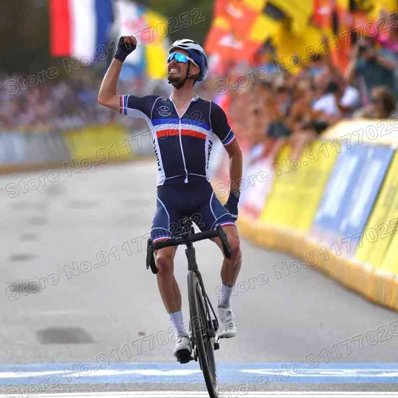 2021 France Cycling Jersey Sets World Champion Quick Step Cycling Clothing Alaphilippe Road Race Bike Suit MTB Maillot Cyclisme-image-784328058