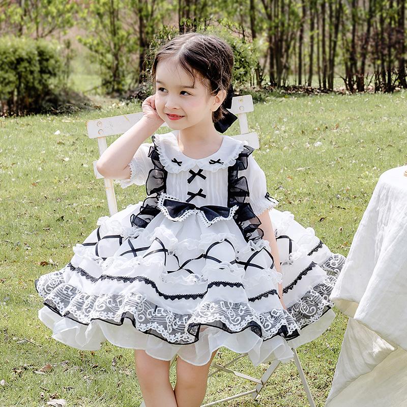 

Girl's Dresses Summer Spanish Baby Girl Dress 2022 Children Turkey Lolita Princess Ball Gown Girls Birthday Party Lace Vintage Hbz053, Lb2