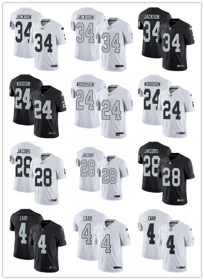

Men Women Youth Las Vegas''Raiders''24 Charles Woodson 4 Derek Carr 24 Johnathan Abram 34 Bo Jackson 28 Josh Jacobs Football Jersey, Colour