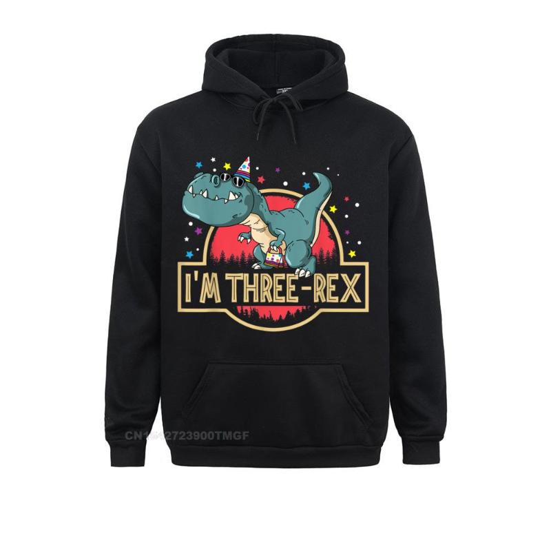 

Men' Hoodies & Sweatshirts Crazy Three Rex T-Rex Birthday Hoodie 3 Year Old Boy Girl Man Lovers Day Long Sleeve Camisas Sweater For Men Who, White