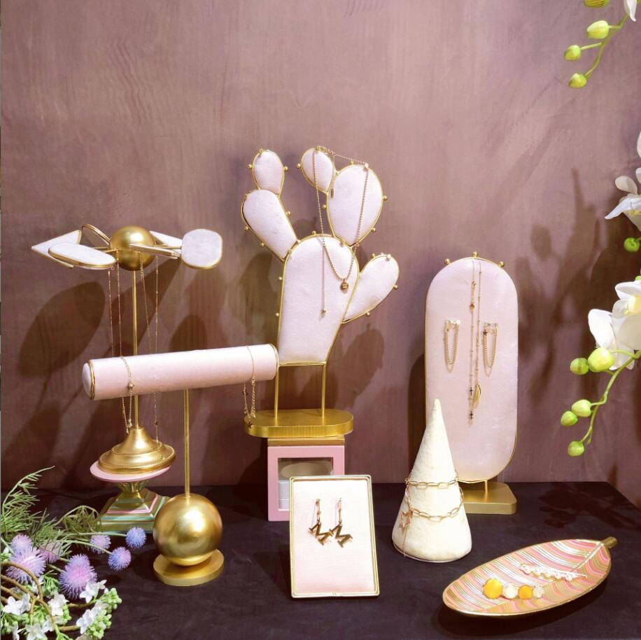 Jewelry Earring Display Rack earring Necklace racks board storage rholders creative jewelrys show props-image-757163547