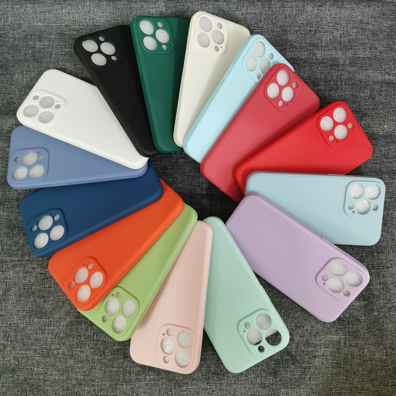

Candy Colors Matte Soft TPU Silicone Shockproof Mobile Phone Case for iPhone
