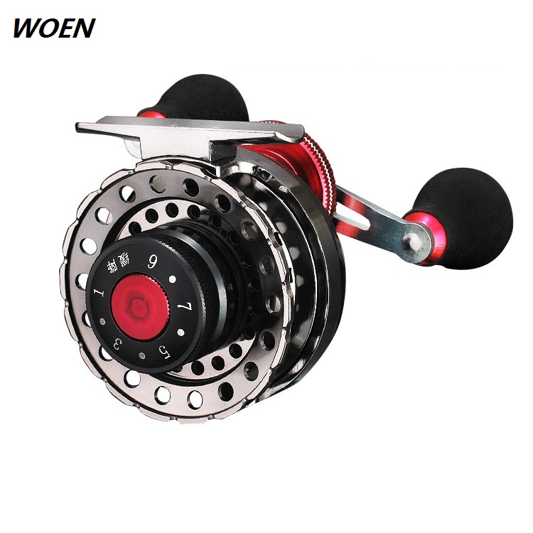 

WOEN all metal sea fishing raft reel HJ60 Magnetic slow down Micro lead fishing wheel
