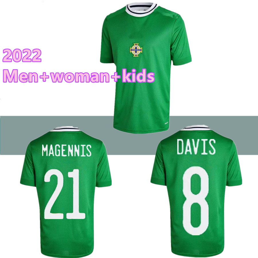 

Thailand 2022 2023 Northern Ireland Soccer Jerseys 22 23 HOME BLUE EVANS LEWIS Saville MAGENNIS MCNAIR Ballard MAN KIDS kits WOMEN football shirts maillot de foot, 2021 home kids