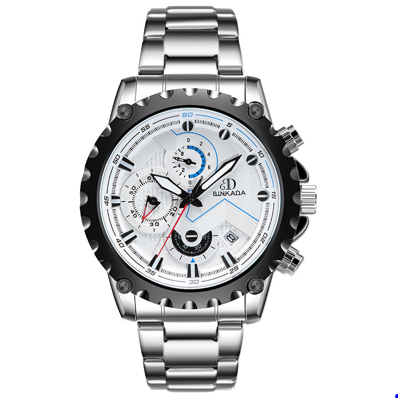 Montre-bracelet de Sport pour hommes, marque de luxe, chronographe militaire, en acier inoxydable, cadeau masculin Q2, 2022