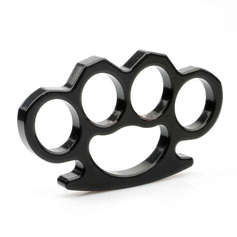 

Finger Fiber Thickened Glass Tiger Black Fist Clasp Self-defense Iron Four Fingers with Rope for Self Defense Y1VM