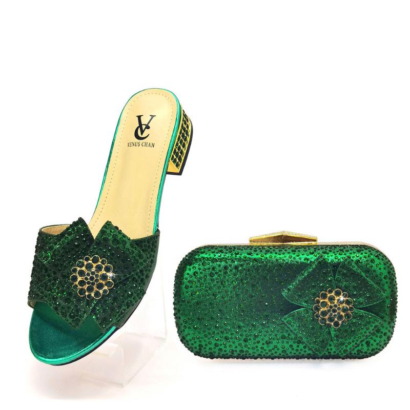 

Dress Shoes High Quality Italian Ladies Matching Shoe And Bag Material With Pu Nigerian Bags Set For Party Women, Black