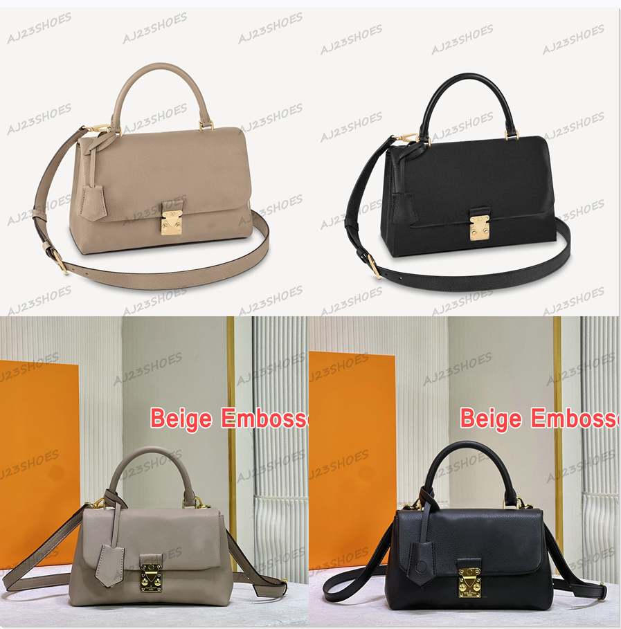 

Madeleine BB M45978 Black Women designer Bags Embossed letters S lock removable shoulder strap crossbody Fashioned Classic Luxurys totes M45976 M46041 M46008, 01