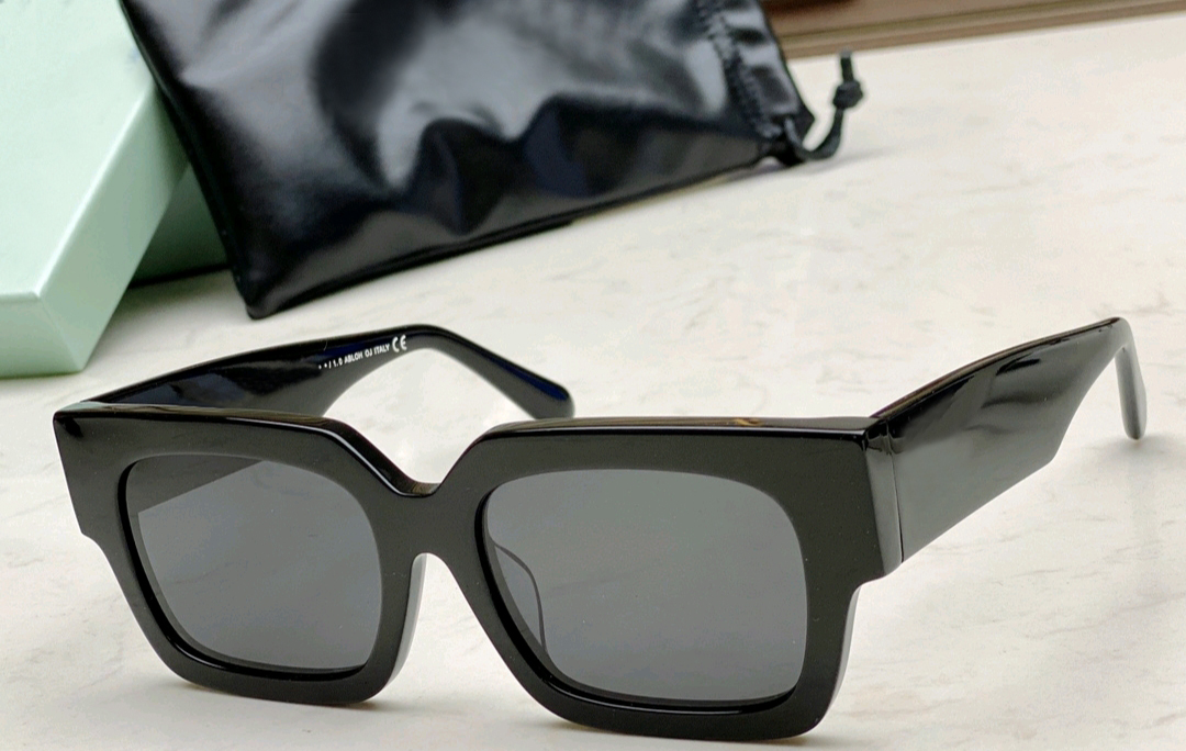 

White Pattern Square Sunglasses Shiny Black Dark Lens Men Hip hop Glasses Fashion Accessories Sunglasses UV400 Eyewear