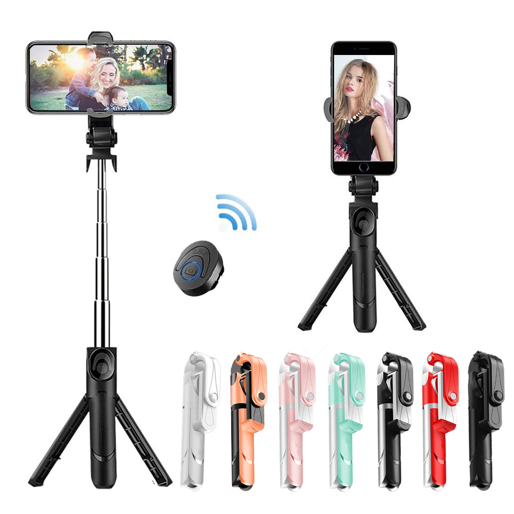 

Selfie Stick with Tripod Stand Bluetooth Remote Control Mobile Phone Selfie Stick Holder for IPhone/Huawei SmartPhone Live Photo