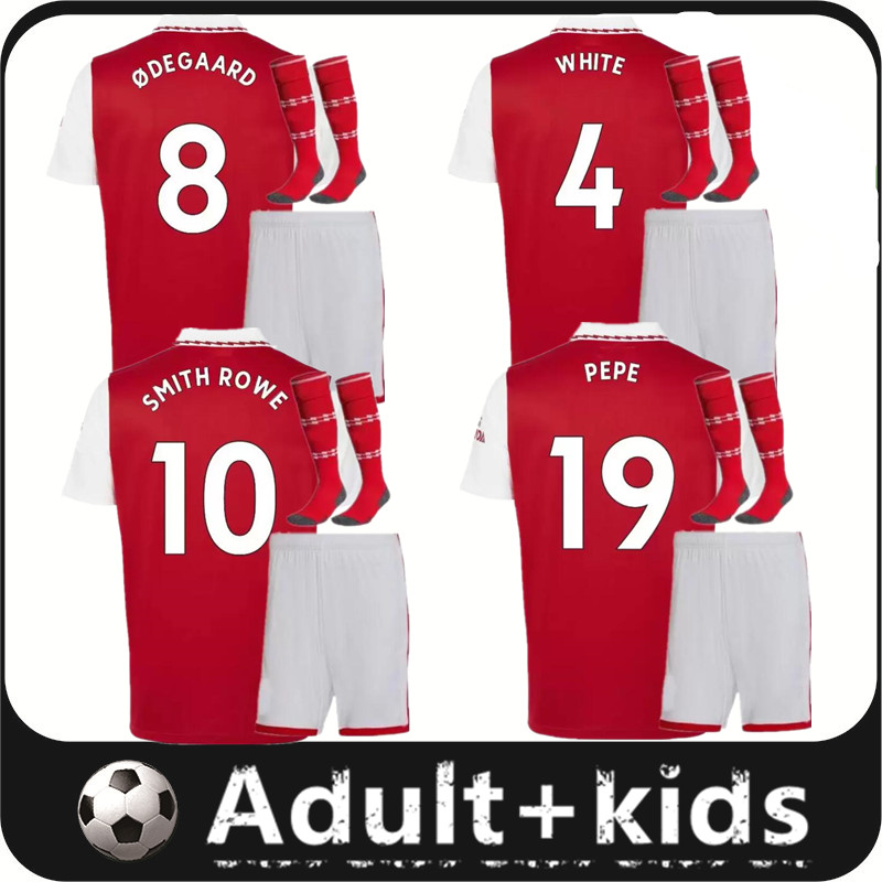 

22 23 SMITH ROWE PEPE SAKA soccer jerseys Fans THOMAS MARTINELLI TIERNEY 2022 2023 no more red football shirt Men Kids kit sets ODEGAARD SAMBI Nketiah, 22/23 3rd