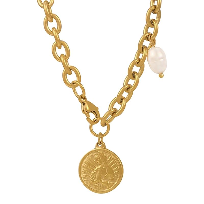 

Chokers ZHINI Bohemia Vintage Punk Gold Color Chain Choker Metal Geometric Wafer Pendant Necklaces For Women Party Jewelry 2022 Collares