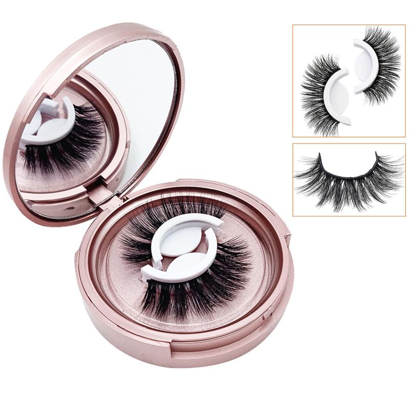 

False Eyelashes Magnetic Lashes Self Glue Natural Fake Without Thick Reusable With NaturalFalse
