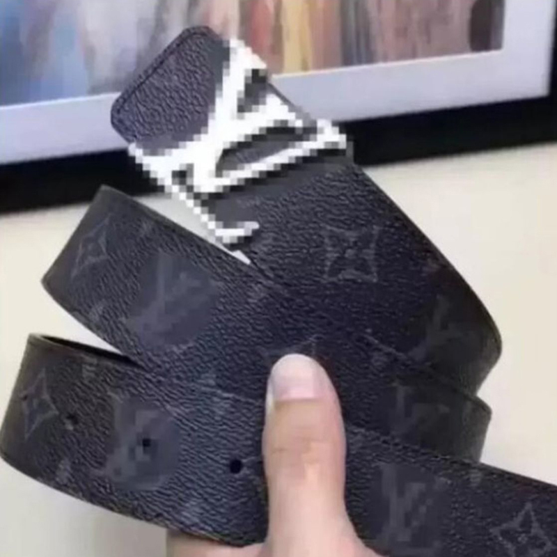 

Fashion high quality belts for men casual belt male cow genuine leather gold silver black letter buckle women accessories female with box, Without box