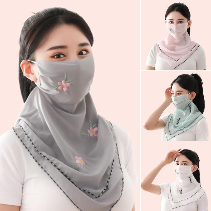 

Bandanas Cycling Supplies Anti-UV Cover Reusable Comfortable Washable Ear Gauze Neck Collar Face Bandana Sunscreen Scarf