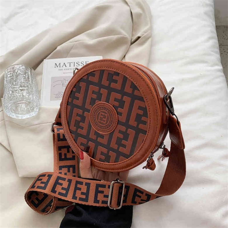 

66% OFF trendy bags 2022 New Designer Handbags hand round simple wide single diagonal, Red