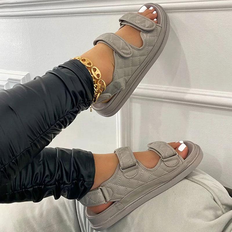 

Sandals 2022 Designer Luxury Hook&Loop Woman Gladiator Women High Quality Ladies Shoes Summer Platform Sandalias, Color 4