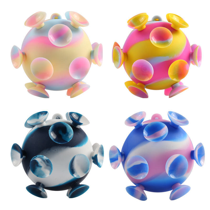 

Novelty Toy 3D Decompression Sucker Ball Magic Silicone Fingertip Children's Gift