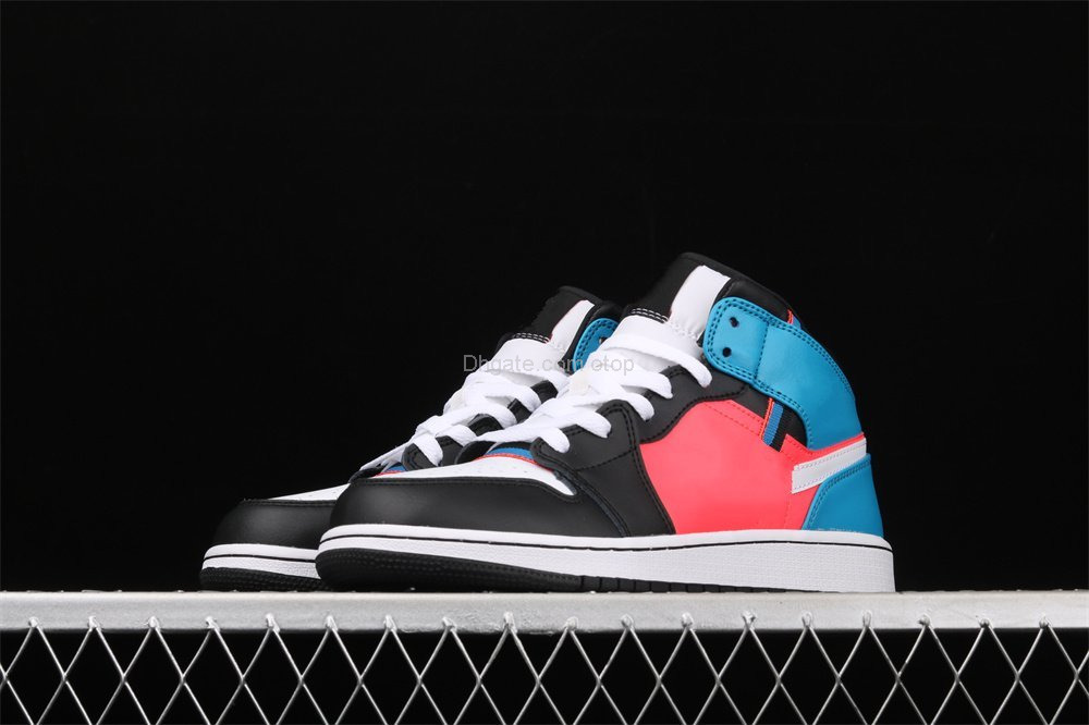 

1 Mid Tri Color Ribbons CV4891-001 Basketball Shoes Womens Mens Size US 4- 7 36-40