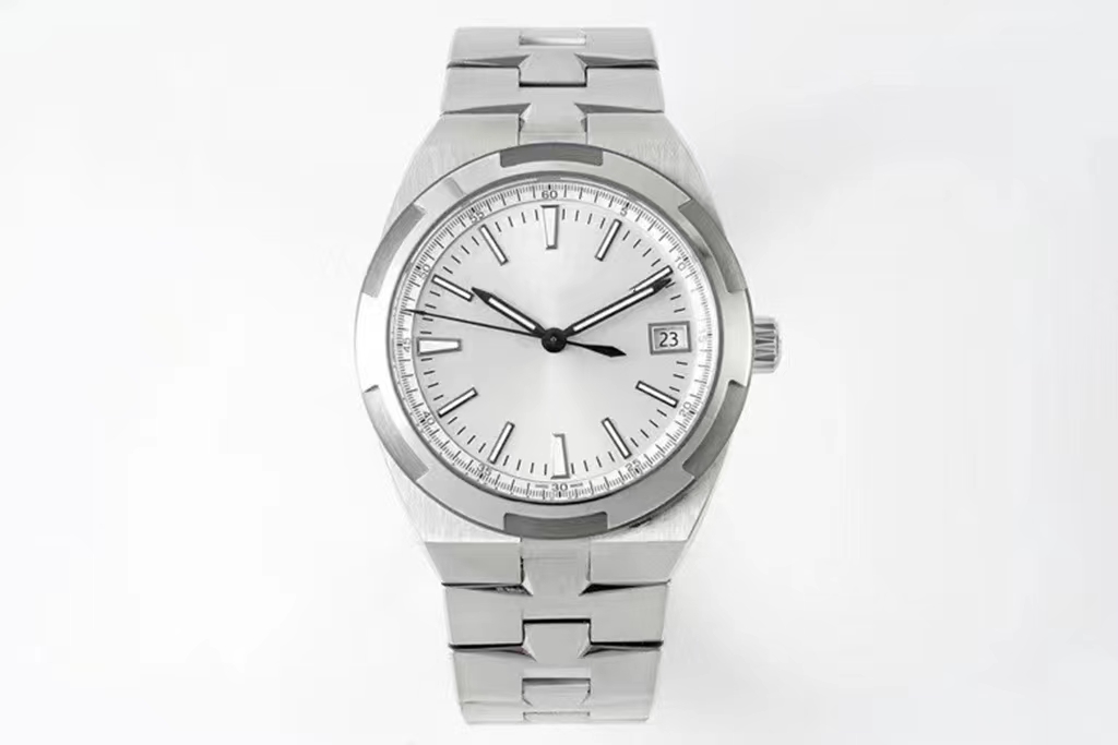 

Men's Mechanical Watch Silver Dial Top Stainless Steel Premium Movement Self-Winding Business Waterproof Watch 41mm