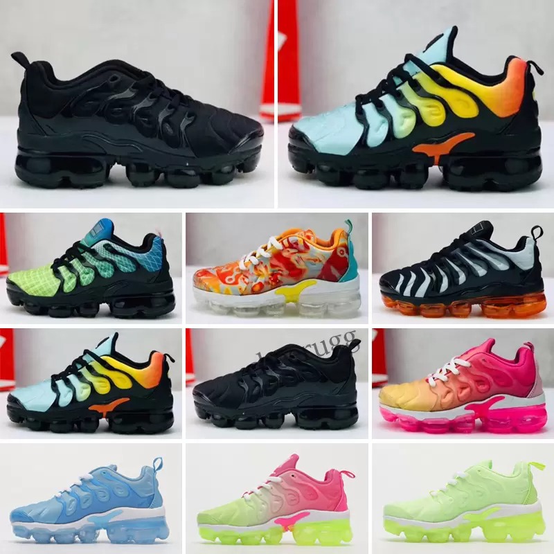 

2022 kids sneakers TN Plus new sale Cheap toddler Kids Shoes top quality Childrens Boys Girls Shoes Enfant Chaussures Size 24-35, Multi-color