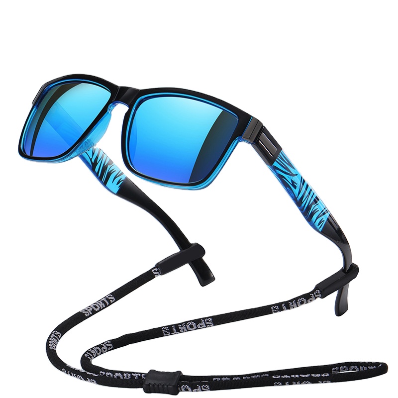 

BOTERN 2023 New Fashion Bike Sunglasses Men's Outdoor Riding Polarized Fashion Sun Glasses Stripe Pattern on Temple The United States of America