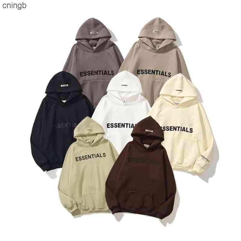 Hoodies Sweatshirts Multi Fear of Thread Fog Essentials Glued Three-dimensional Letters Men's and Women's Cashmere Sweater