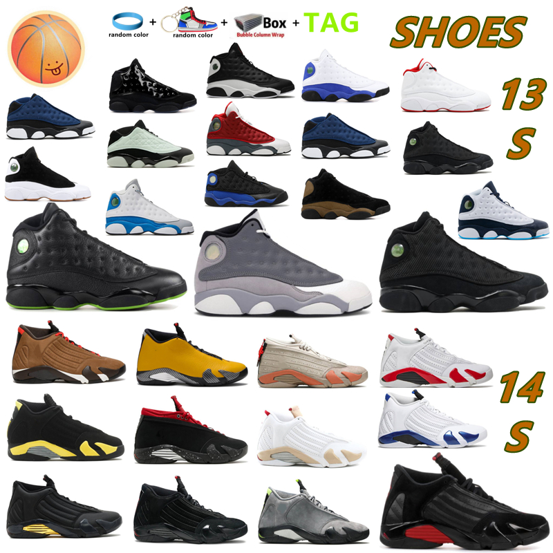 

2022 Top Fashion Basketball Shoes Men 14 14s DB Doernbecher Light Graphite13 13s Black Cat Hyper Royal Mens Trainers Sneakers, Box