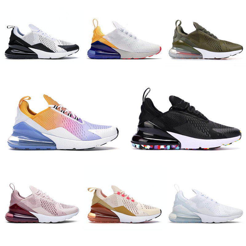 

Top Quality Sports 270 React Betrue USA Running Shoes Mens Womens orange Triple Black White Pink Bauhaus Blue Barely Rose Medium Olive 27C Ice Olive Trainers Sneaker, Bubble bag