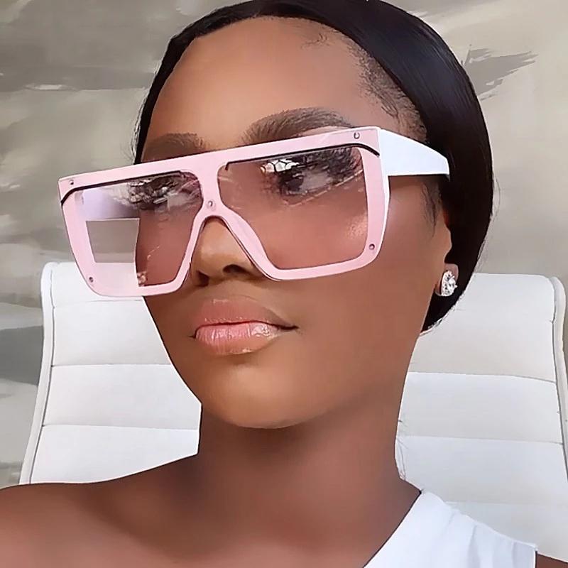 

Sunglasses Latest Vintage Plastic Frame One Piece Lens Square Oversized Luxury Women 2022