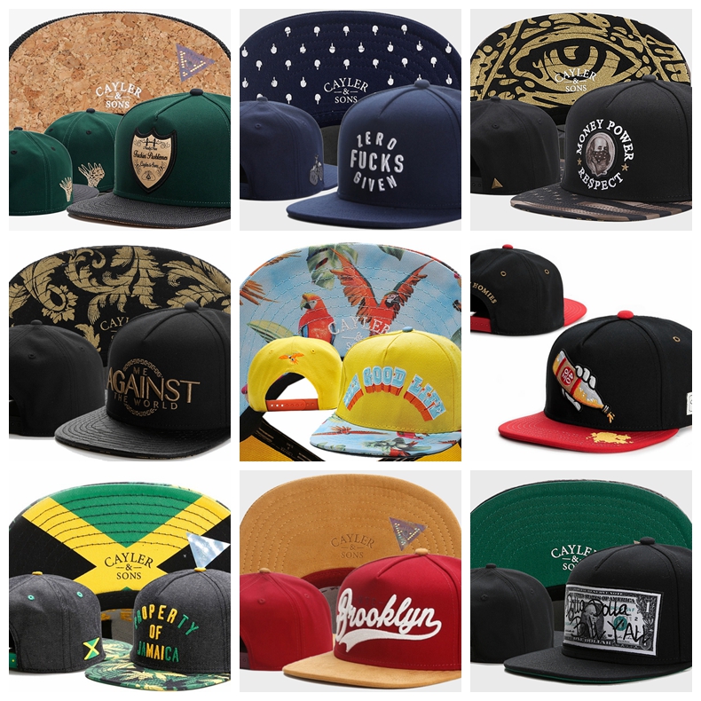 

Cayler & Sons Baseball Caps Fuckin Problems zero FUCKS Given money power respect usa flag AGAINST Parrot 40 oz PROPERTY OF JAMAICA Brooklyn dollar men Snapback Hats