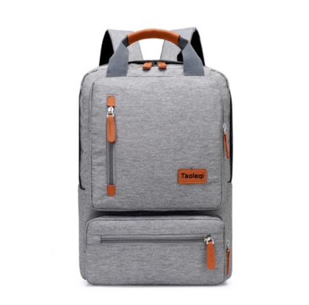 

Casual Business Men Computer Backpack Light Laptop Bag 2022 Waterproof Oxford cloth Lady Anti-theft Travel Backpack Gray, As pics