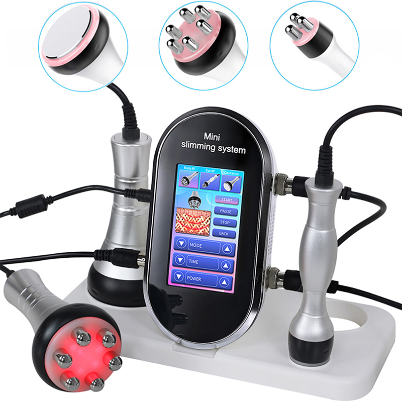 3 en 1 usage domestique amincissant la peau raffermissant le corps façonnant la machine cavitation radiofréquence lifting du visage 40k ultrasons