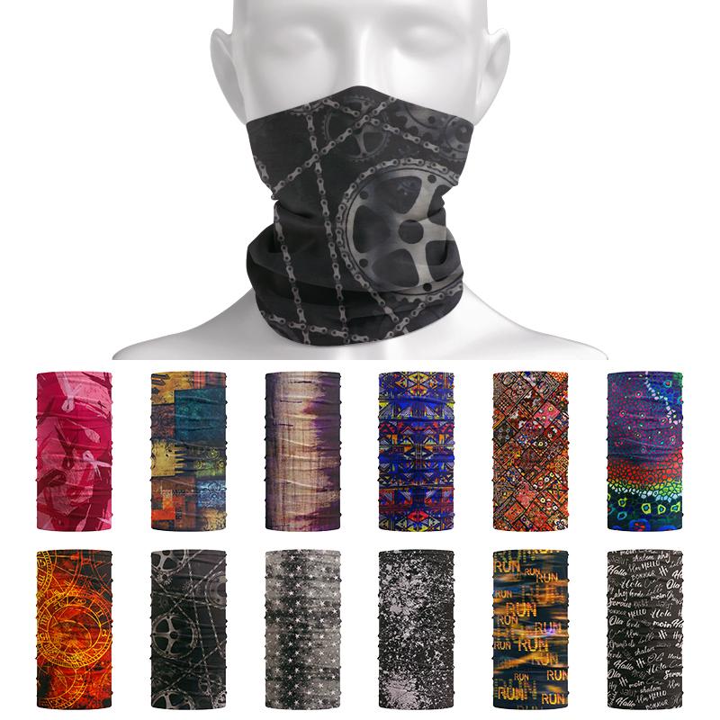 

Bandanas Retro Hijab Novelty Bicycle Bandana Seamless Headwear Riding Mask Magic Brand Scarf Headband Neck Tube Gaiter