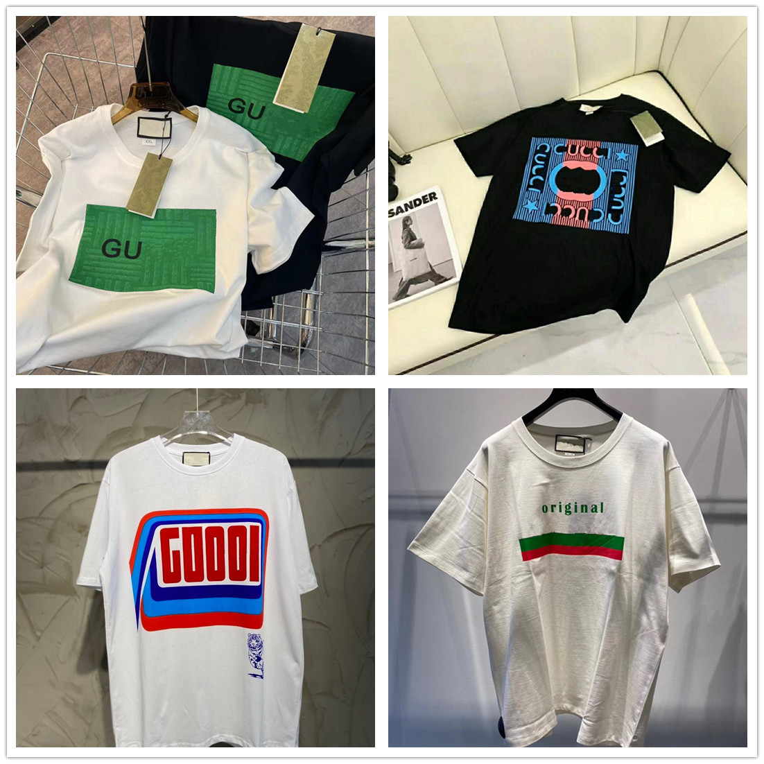 

2022 Summer Men And Women T Shirt Couples Fashion Luxury Brands Letter G Printing Short-Sleeved Ladies Casual Brand Round Neck T-shirt ff, G1 high quality