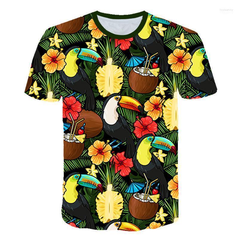 

Men's T-Shirts Summer Flower T Shirt Men/Women Sexy Tshirt Hawaiian Streetwear Leaf 3d Print T-shirt Cool Mens Clothing Casual TopsMen's Lou, Txab1070