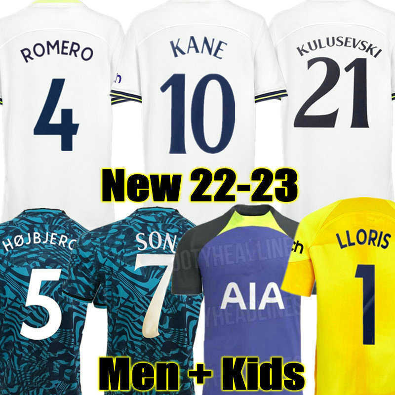 

KANE 22 23 SON BERGWIJN Soccer Jersey 2022 2023 jersey Football shirt third LUCAS HOjbjerg Loris Tottenham ROMERO BRYAN KULUSEVSKI BENTANCUR, 22 23 home aldult